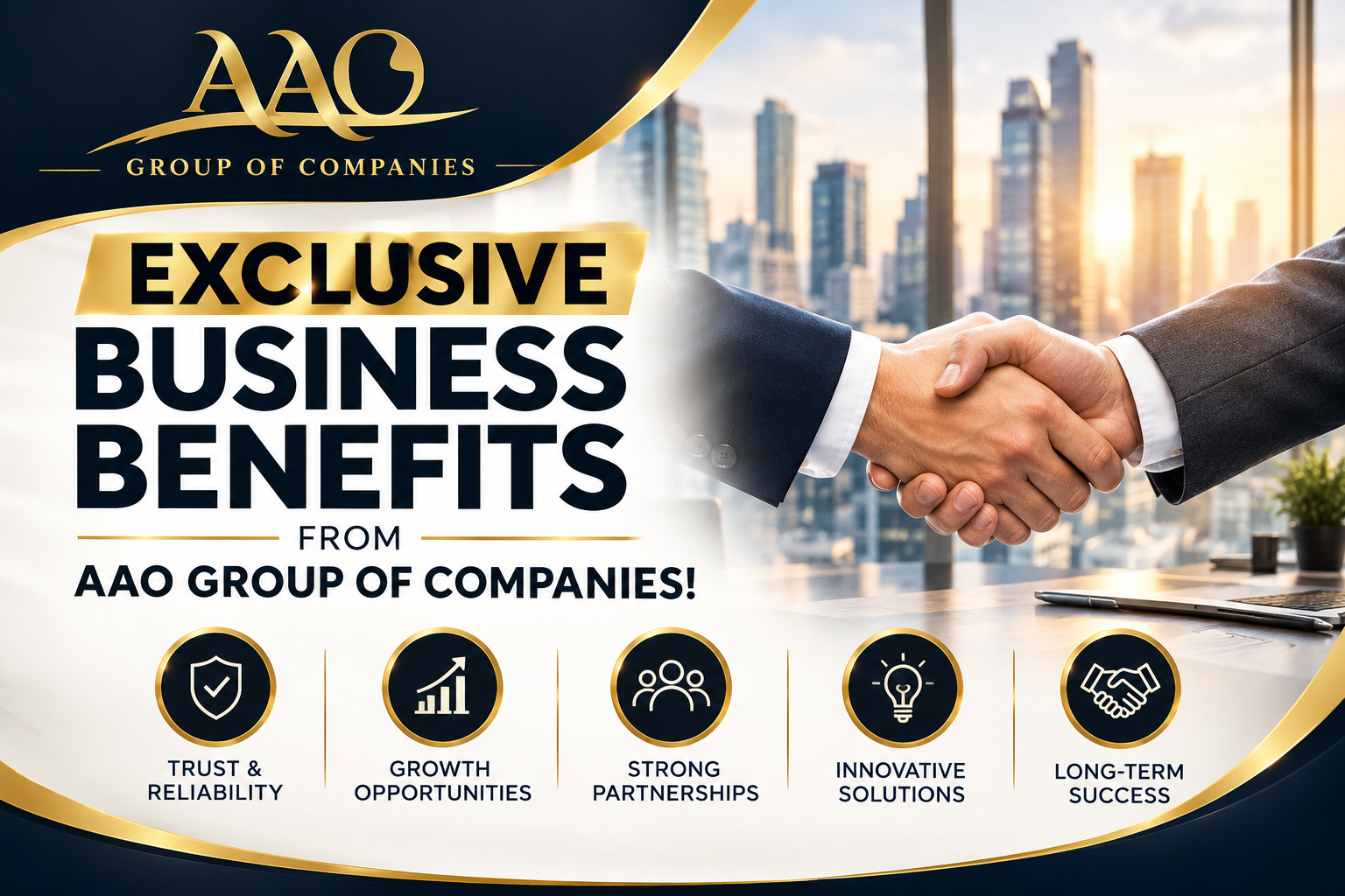 EXCLUSIVE BUSINESS BENEFITS FROM AAO GROUP OF COMPANIES!