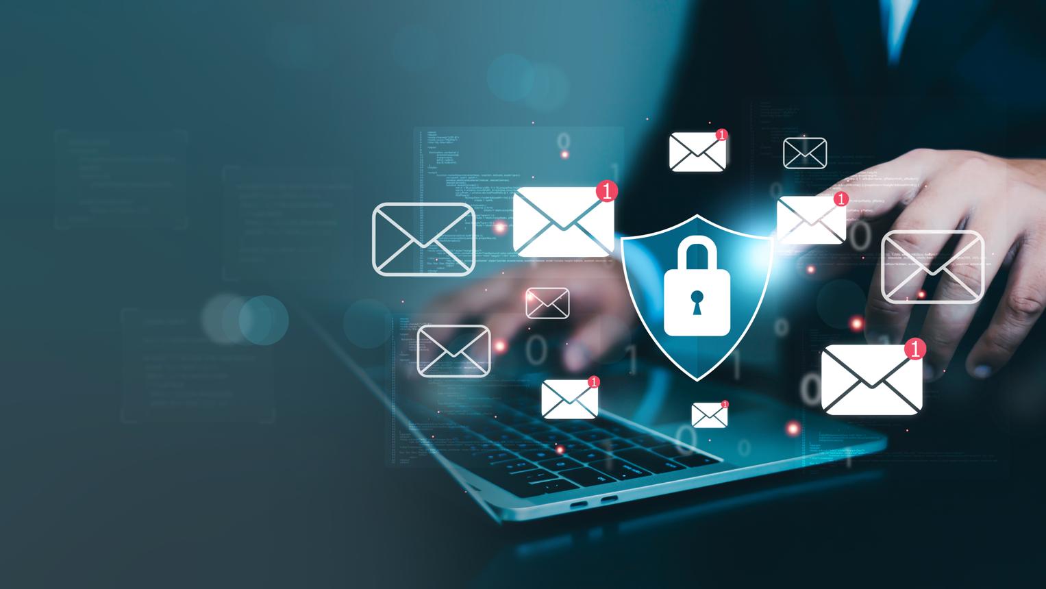 Business email security protecting company email accounts against phishing attacks and unauthorized access.
