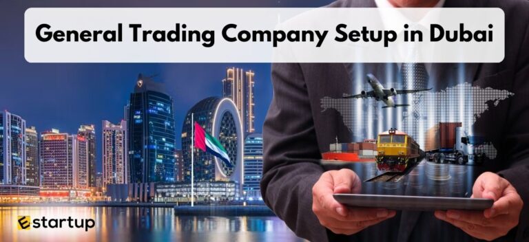 General trading business in Dubai featuring cargo containers, international shipping, and commercial trade operations.