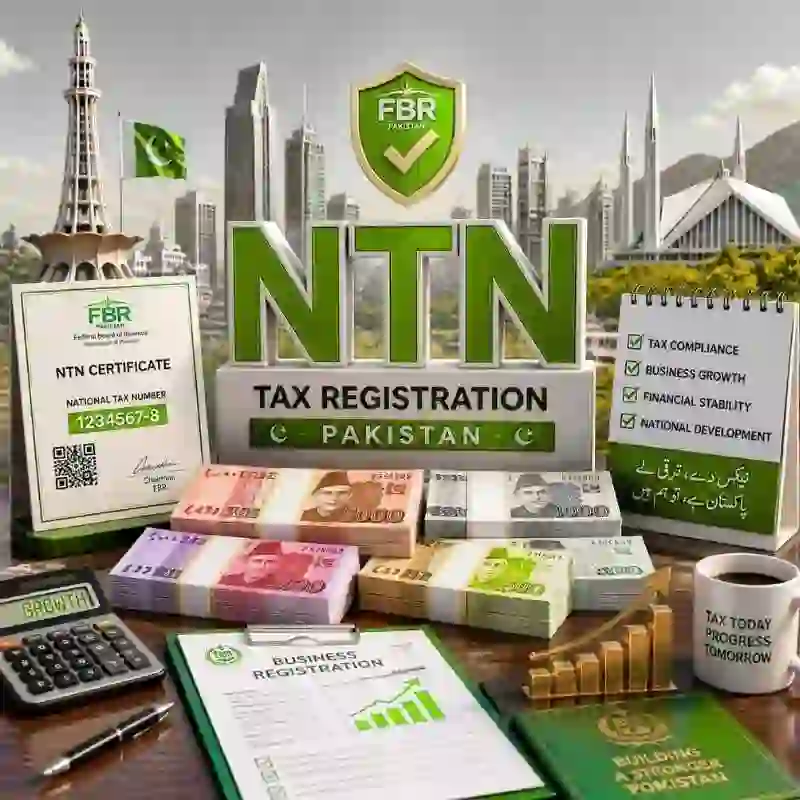 NTN registration in Pakistan through FBR for individuals, sole proprietors, and registered businesses in 2026.